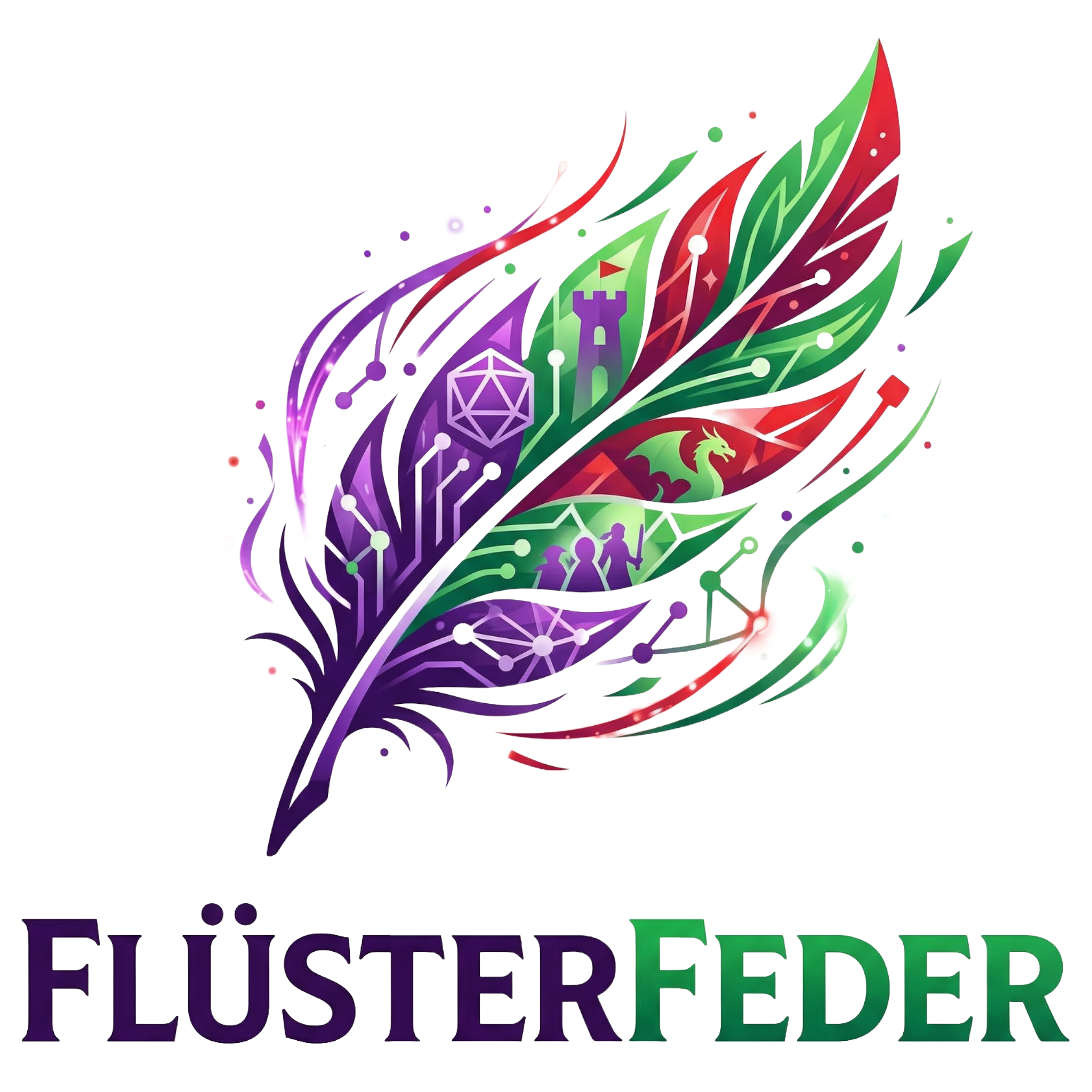 Flüsterfeder Logo